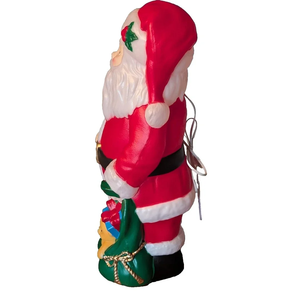 Santa Claus Christmas Blow Mold 24 Inch Light Up Outdoor Yard Plug In